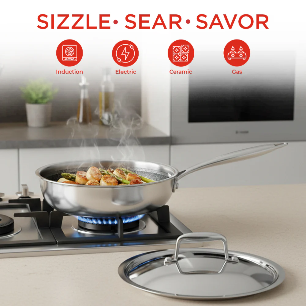 Vinod Platinum SAS PRO Sautepans with lid - Image 4