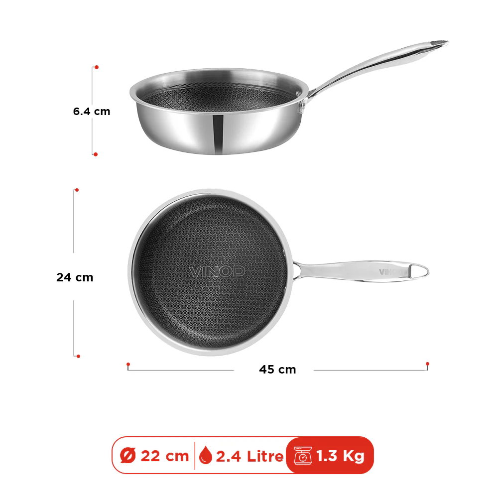 Vinod Platinum SAS PRO Sautepans with lid - Image 9