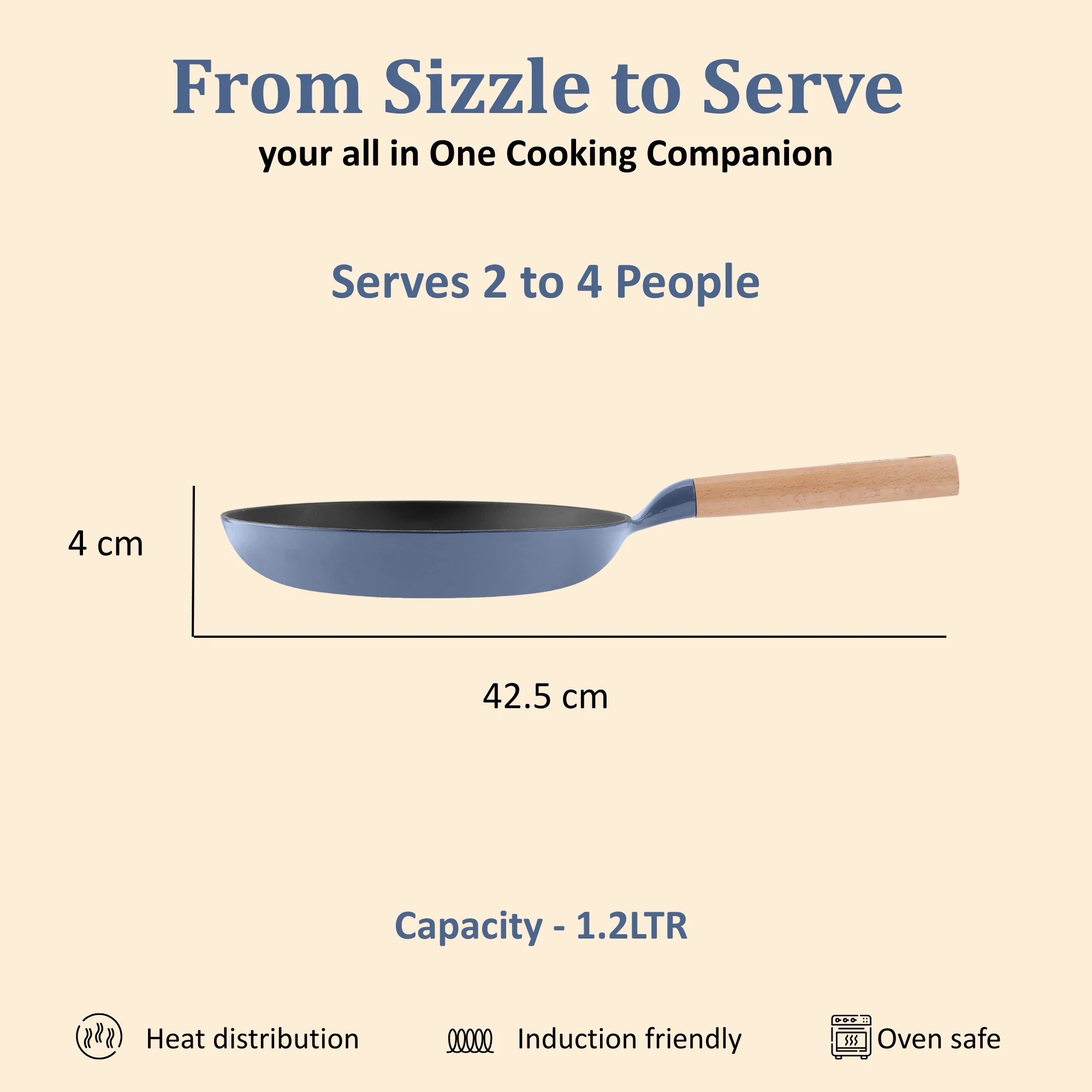 Vinod Cast Iron Freya Frypan - Image 13