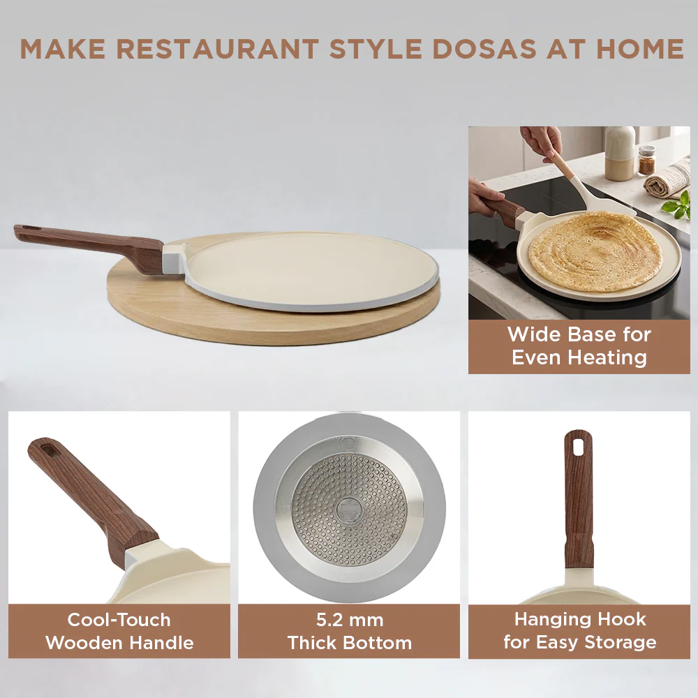 Vinod Ceravit Dosa Tawa - Washed Stone - Image 7