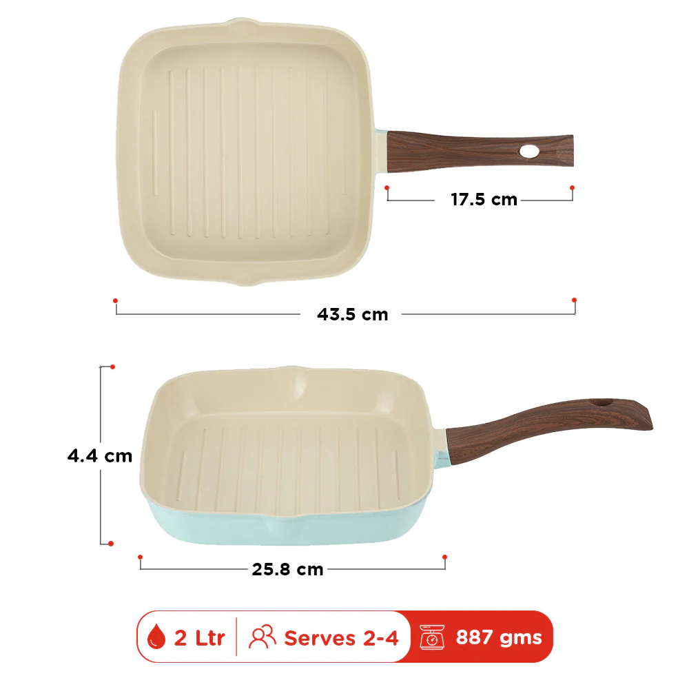 Vinod Ceravit Grill Pan Square - 24 cm - Image 8