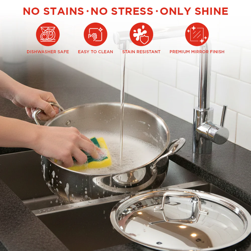 Vinod Platinum Triply Chef's Lagan Pots - Image 4