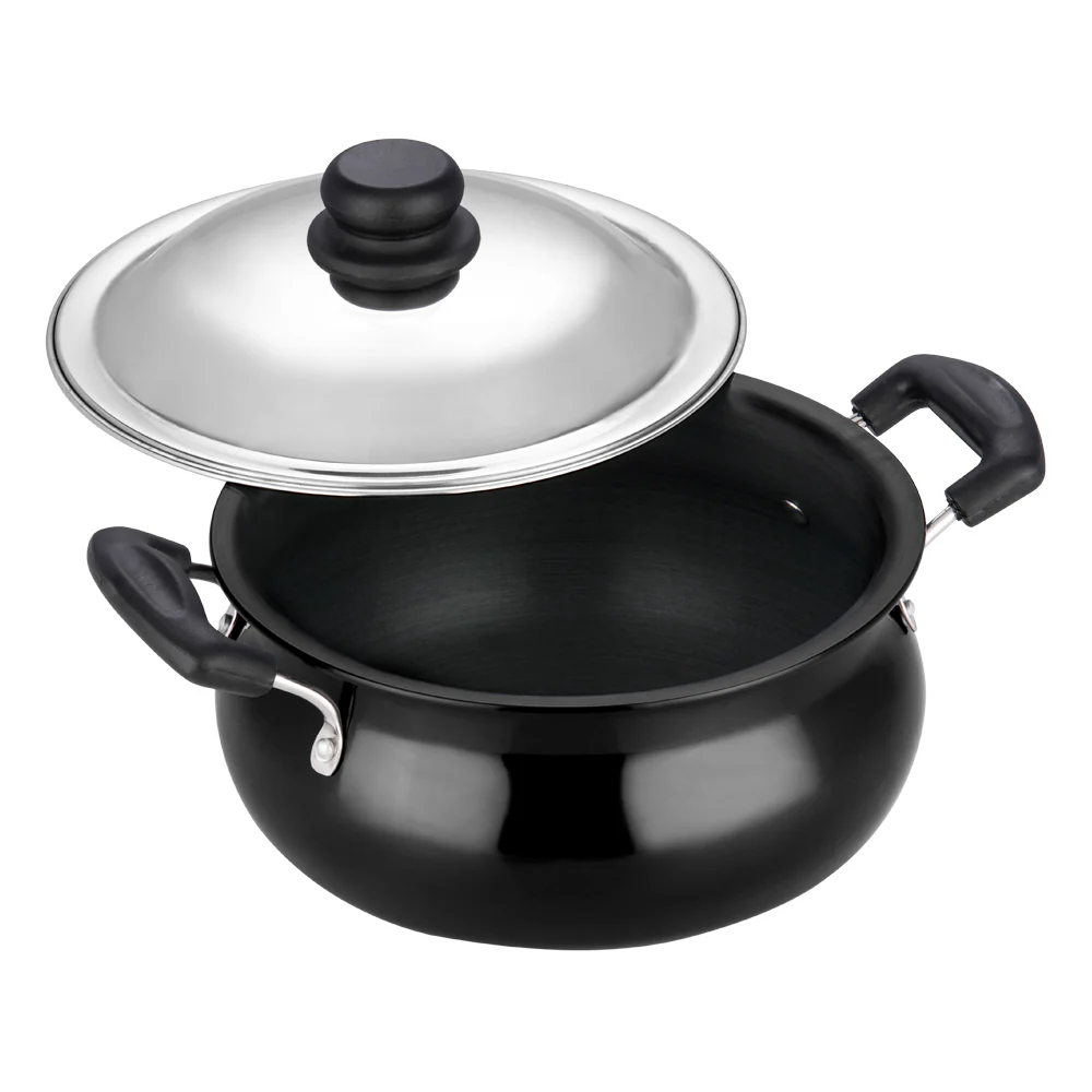 Vinod Hard Anodised Handi with Lid - Image 3