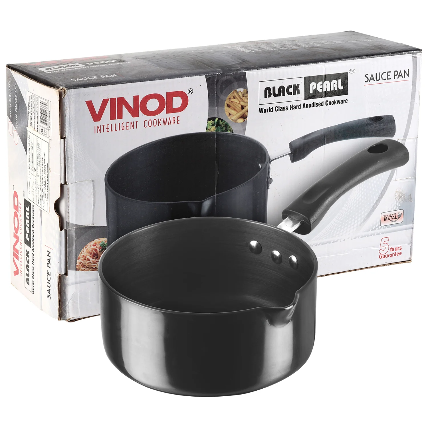 Vinod Hard Anodised Saucepan - Image 7