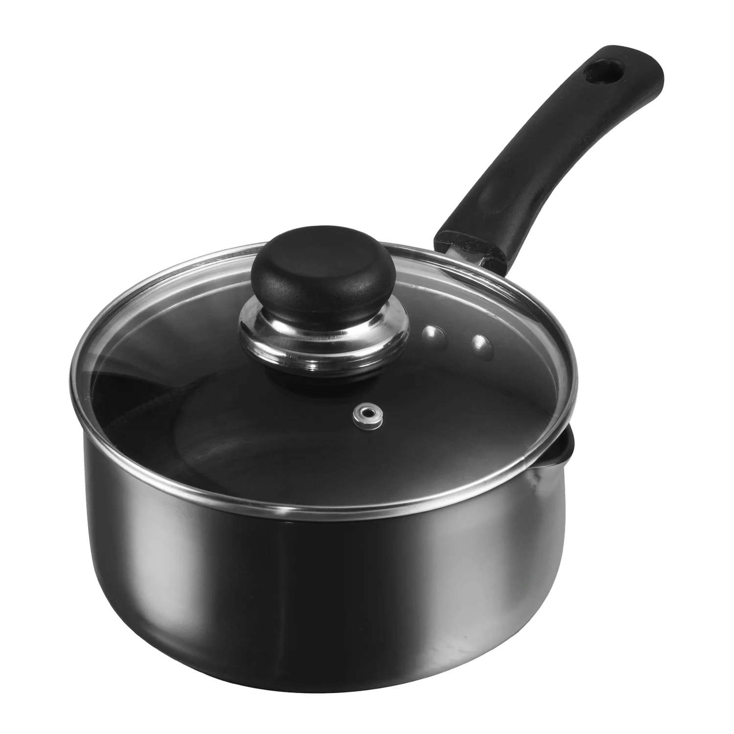 Vinod Hard Anodised Saucepan with Lid - Image 3