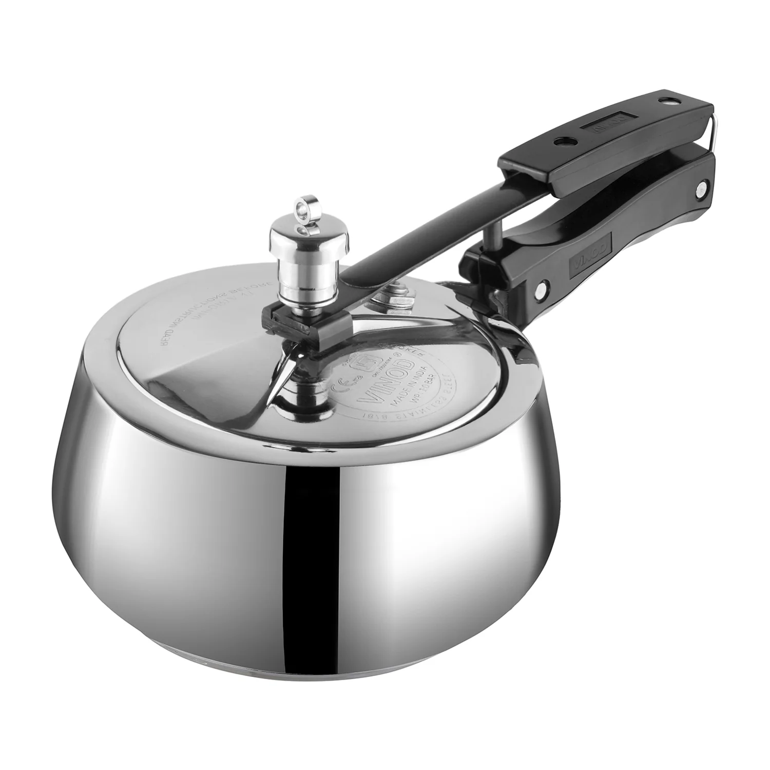 Vinod Platinum Triply Stainless Steel Inner Lid Pressure Cooker - Image 3
