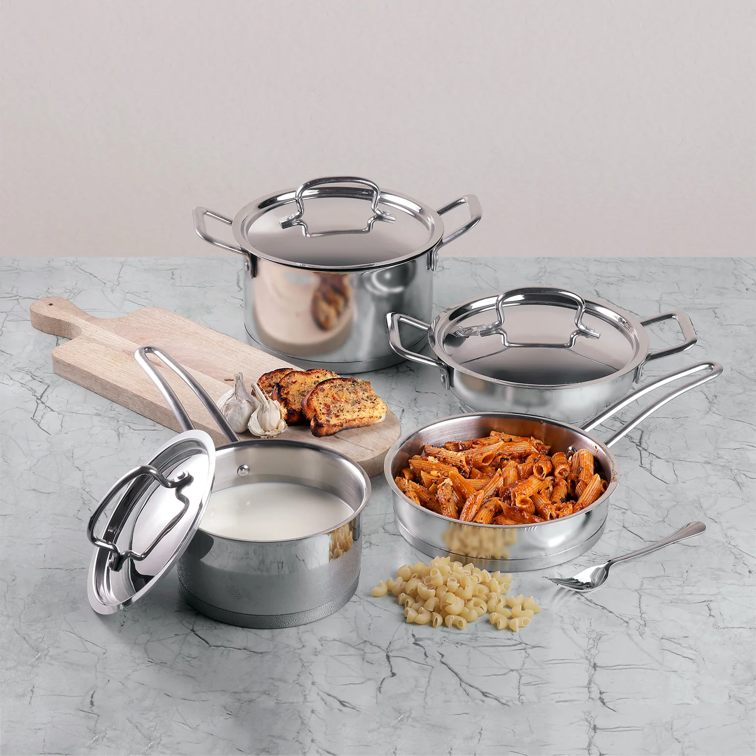 Vinod Stainless Steel Classique Deluxe Set (Induction Friendly) - Image 4