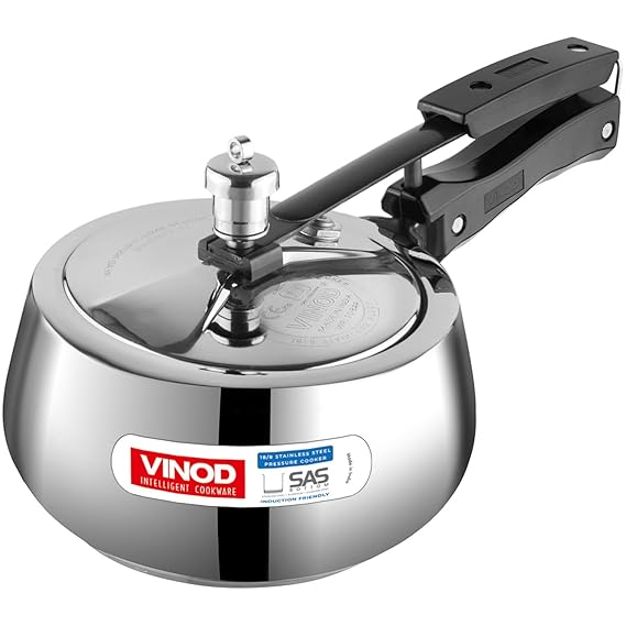 Vinod Europa Stainless Steel Handi Shape Inner Lid Pressure Cooker (Induction - Friendly) - Image 3