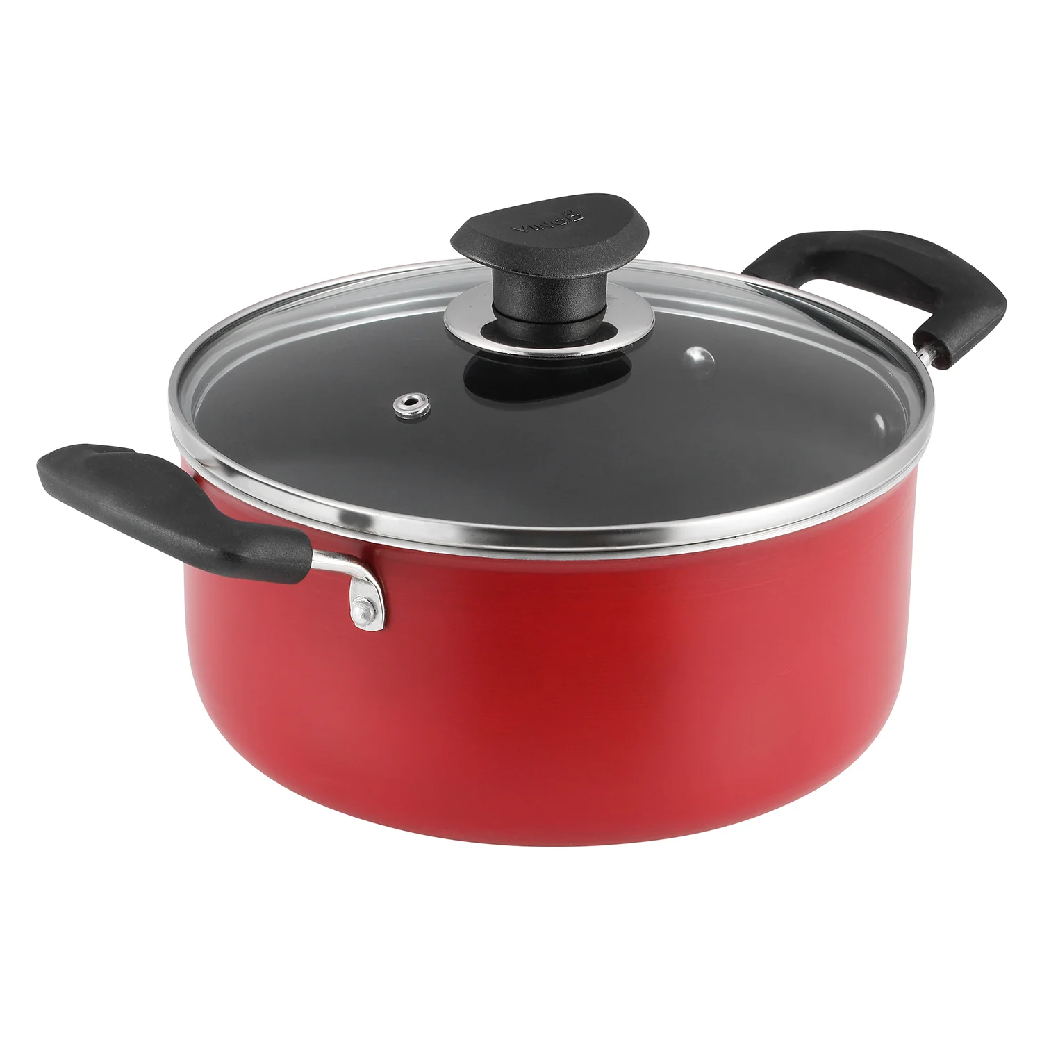 Vinod Zest Non Stick Saucepot with Lid - 20 cm (Induction Friendly) - Image 4