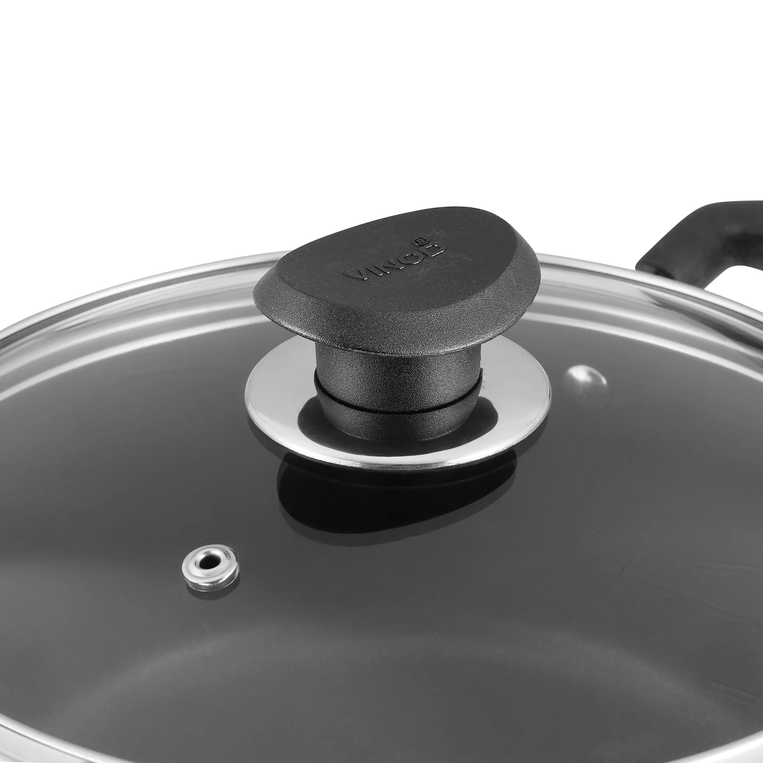 Vinod Zest Non Stick Saucepot with Lid - 20 cm (Induction Friendly) - Image 6