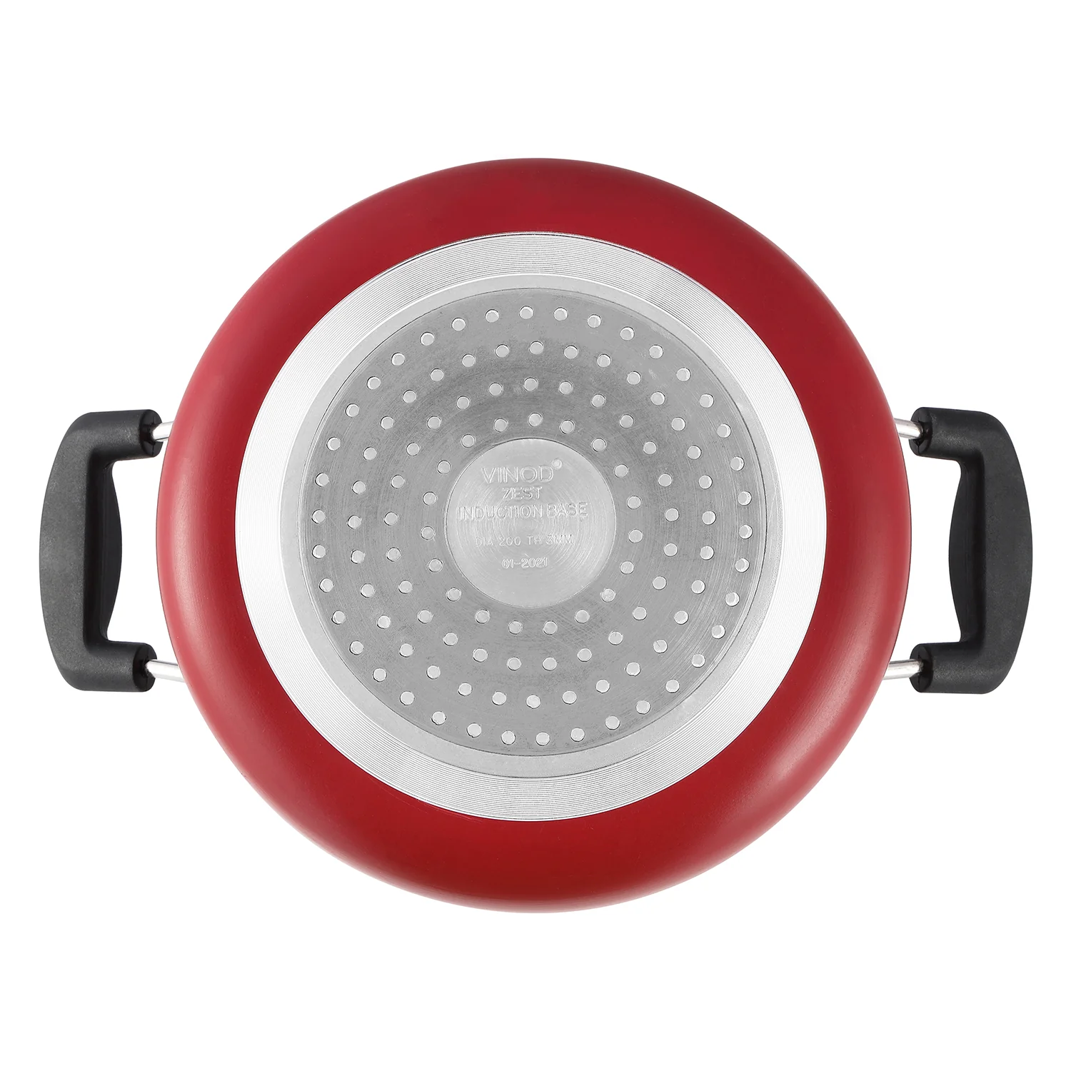Vinod Zest Non Stick Saucepot with Lid - 20 cm (Induction Friendly) - Image 7