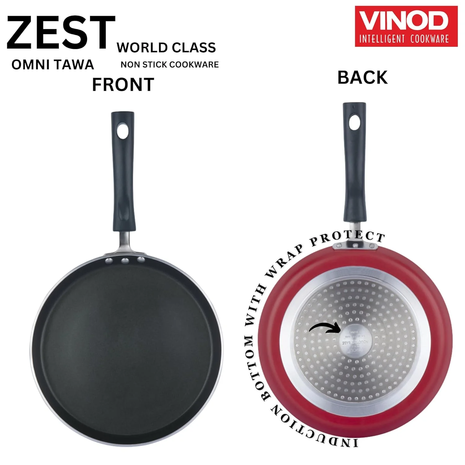 Vinod Zest Non Stick Dosa Tawa (Induction Friendly) - Image 3
