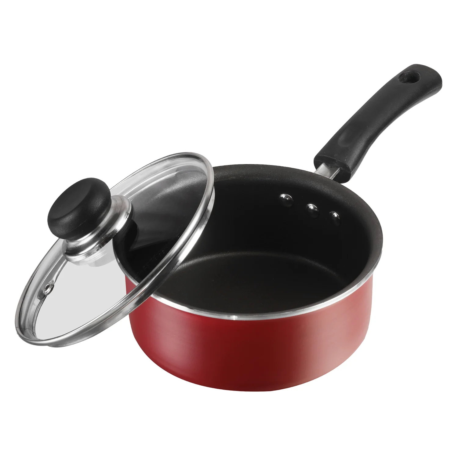 Vinod Zest Non Stick Saucepan with Lid (Induction Friendly) - Image 3